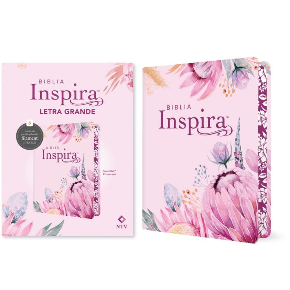 Biblia Inspira Ntv, Letra Grande Con Filament (Sentipiel, Primaveral) -- Tyndale